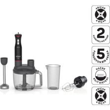 Arzum AR1204 Starchef Pro  1800W 4 Bıçaklı 1500 ml Hazneli 2 Kademeli Multi Blender Seti - Siyah