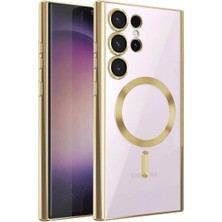 Bucuks Mey Ithalat®  Samsung Galaxy S24 Ultra Kılıf Kross Magneticsafe Kapak - Gold