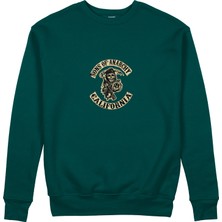 The Lucid Lab Sons Of Anarchy Sweatshirt - Koyu Yeşil