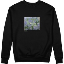 The Lucid Lab Water Lilies Sweatshirt - Siyah