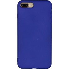 Bucuks Mey Ithalat®  iPhone 7 Plus Kılıf Nano Içi Kadife Silikon - Lacivert