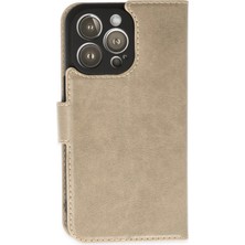 Bucuks Mey Ithalat®  iPhone 14 Pro Max Kılıf Trend S Plus Kapaklı Kılıf - Gold