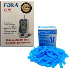 Allians G20 Kan Şekeri Ölçüm Çubuğu ve Lansetürün 150 Adet Seti