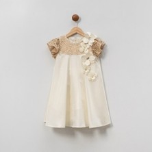 Damasqino Kız Çocuk Elbise 4-8 Yaş 7046