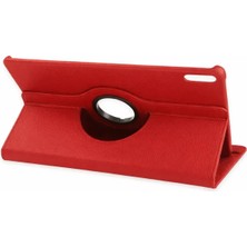 Bucuks Mey Ithalat®  Huawei Matepad 11 10.9 360 Tablet Deri Kılıf - Kırmızı