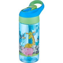 Vagonlife 500 ml Yeşil Tritan Kalın Pipetli Çocuk Okul Su Matarası Sağlıklı ve Dayanıklı