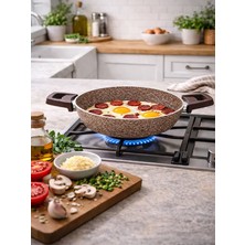 Emel 24 cm Granit Omlet Tavası (Bej)