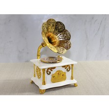 Skygo Gramafon Müzik Kutusu Beyaz