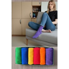 Esinti 6 Çift Unisex Renkli Kutulu Tenis Çorabı Uzun Renkli Erkek Kadın Çorap