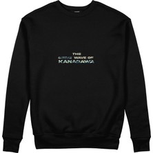 The Lucid Lab The Great Wave Of Kanagawa Sweatshirt - Siyah