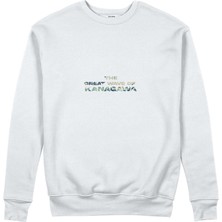 The Lucid Lab The Great Wave Of Kanagawa Sweatshirt - Beyaz