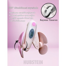 Hubstein Iç Bacak Egzersiz Aleti Kegel Pelvik Kas Cihazı Kalça Kol Sıkılaştırıcı Sayaçlı Kalori Ölçer Pembe