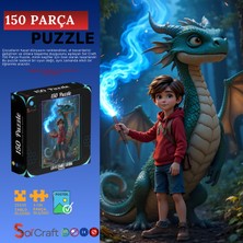 Soi Craft 150 Parça Puzzle Leo ve Zümrüt Ejderha