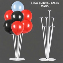 Parti Station Balon Standı Pembe Siyah Kırmızı Lacivert Ayaklı