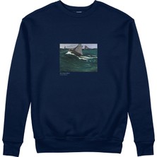 The Lucid Lab The Green Wave Sweatshirt - Lacivert
