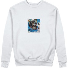 The Lucid Lab Untitled (1982) – Basquiat Sweatshirt - Beyaz