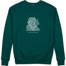 The Lucid Lab The Ear, The Skull & The Pipe Sweatshirt - Koyu Yeşil