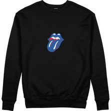 The Lucid Lab The Rolling Stones Blue Sweatshirt - Siyah