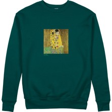 The Lucid Lab The Kiss Sweatshirt - Koyu Yeşil