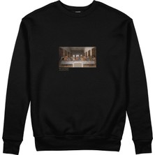 The Lucid Lab Son Akşam Yemeği Sweatshirt - Siyah