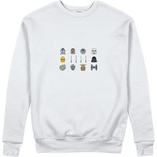 The Lucid Lab Star Wars Icons Sweatshirt - Beyaz