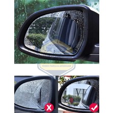 Otokap Universal Oto Dış Ayna Yağmur Kaydırıcı Film 2 Adet Sağ Sol Yağmur Tutmaz Ayna Koruyucu