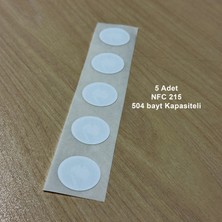 Beyaz Nfc Etiket NTAG215 25MM - 5 Adet - Bisiparisver