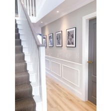 Diecor Dekoratif Boyanabilir 4 cm Antre ve Koridor Çerçevesi Muhteşem Duvar Çıtası Tasarımı