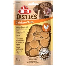 Indispensablely 8ın1 Tasties Chicken Chips Tavuklu Cips Köpek Ödül Maması 1 Adet 85 gr