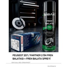 Bosch Ön Fren Balatası + Fren Balata Temizleyici Seti Peugeot 207 Partner 2 Berlingo 2 C2 C3 C4 Picasso
