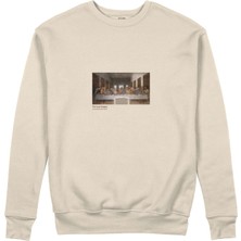 The Lucid Lab Son Akşam Yemeği Sweatshirt - Bej