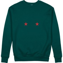The Lucid Lab Star Babe Sweatshirt - Koyu Yeşil