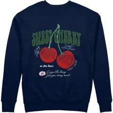 The Lucid Lab Sweet Cherry Sweatshirt - Lacivert