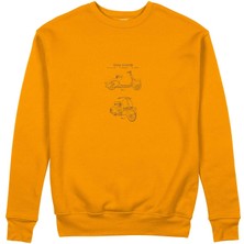 The Lucid Lab Vespa Sweatshirt - Turuncu
