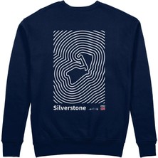 The Lucid Lab Silverstone Circuit Artwork Sweatshirt - Lacivert