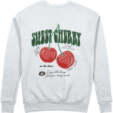 The Lucid Lab Sweet Cherry Sweatshirt - Beyaz