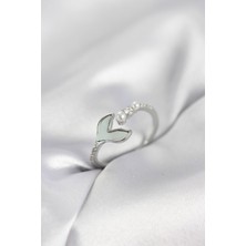 Skygo Gümüş Renk Balık Kuyruğu Model Kadın Yüzük - TJ-BYK4047