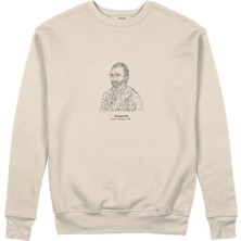 The Lucid Lab Vincent Van Gogh Autoportrait 1887 Sweatshirt - Bej