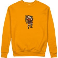 The Lucid Lab Vintage Santa Sweatshirt - Turuncu