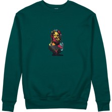 The Lucid Lab Zeus Sweatshirt - Koyu Yeşil