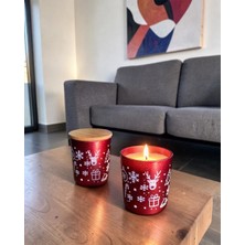 Bambu Kapaklı Kokulu Bardak Mum