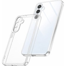 Bzontech Samsung Galaxy S24 Fe Uyumlu Kılıf Şeffaf Kamera Korumalı 3D