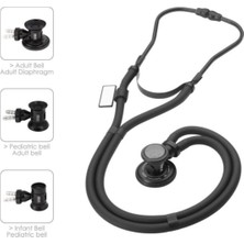 Allians Yüksek Kaliteli Sprague Rappaport Stetoskop - Siyah Renkli
