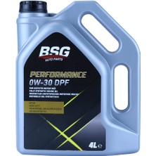 Bsg Motor Yağı 0W-30 Dpf Partikül Performance 4 Litre