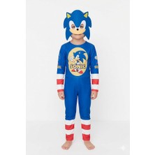 Trend Bebe Butik Çocuk Süper Kahraman Kostümü – Sonic Maskeli Takım