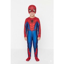 Trend Bebe Butik Örümcek Adam Kostümü 3-8 Yaş Çocuk – Tam Set Maskeli Kahraman Kombin