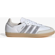Adidas Samba Originals Kadın Beyaz Spor Ayakkabı Düşük Bilekli Kauçuk Taban ile Konforlu Kullanım