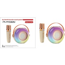 Karaoke Mikrofonlu Bluetooth Sd USB Girişli Işıklı Ses Bombası