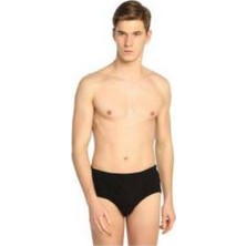 Seher Yıldızı Erkek Slip Külot %100 Pamuk 12'li Paket Siyah