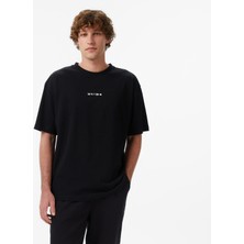 United4 Unıted4 Regular Fit Erkek Siyah T-Shirt.sıyah